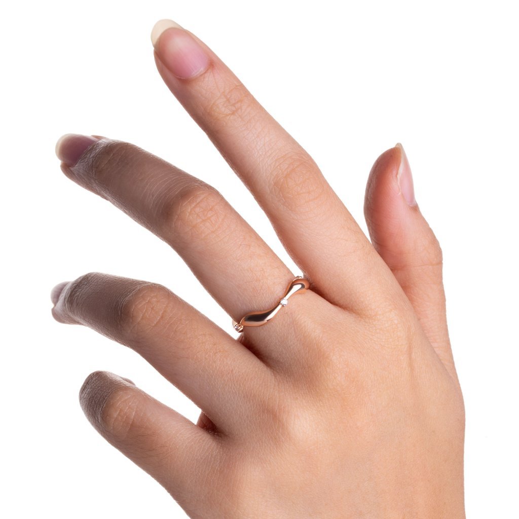 Cincin Emas 8K - Artha Gold Ring - Viviene Collection - Juene Jewelry - Juene