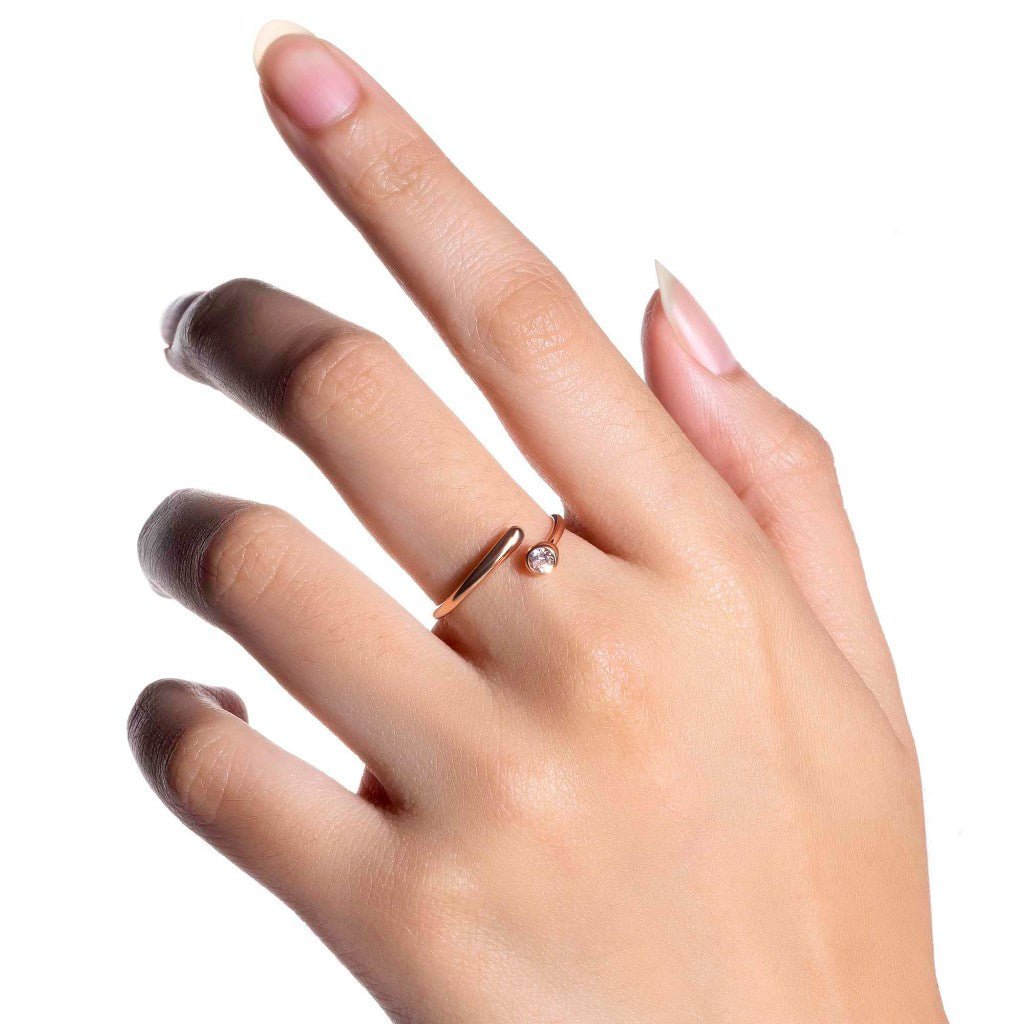 Cincin Emas 8K - Aufa Gold Ring - Veya Collection - Juene Jewelry - Juene