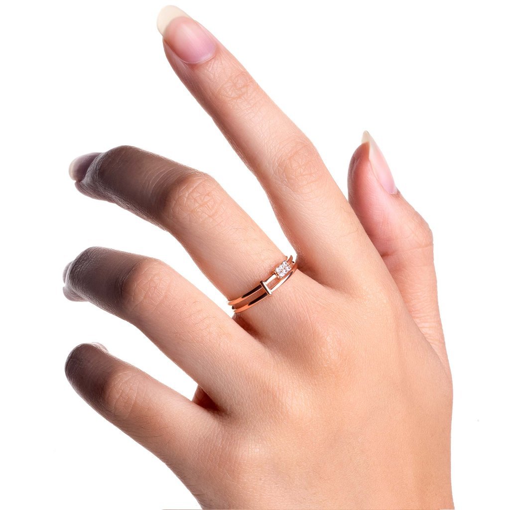 Cincin Emas 8K - Azara Gold Ring - Terra Collection - Juene Jewelry - Juene