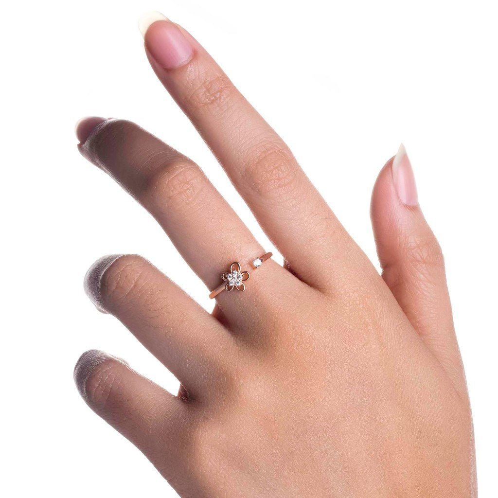 Cincin Emas 8k - Brenda Gold Ring - Tally Collection - Juene Jewelry - Juene