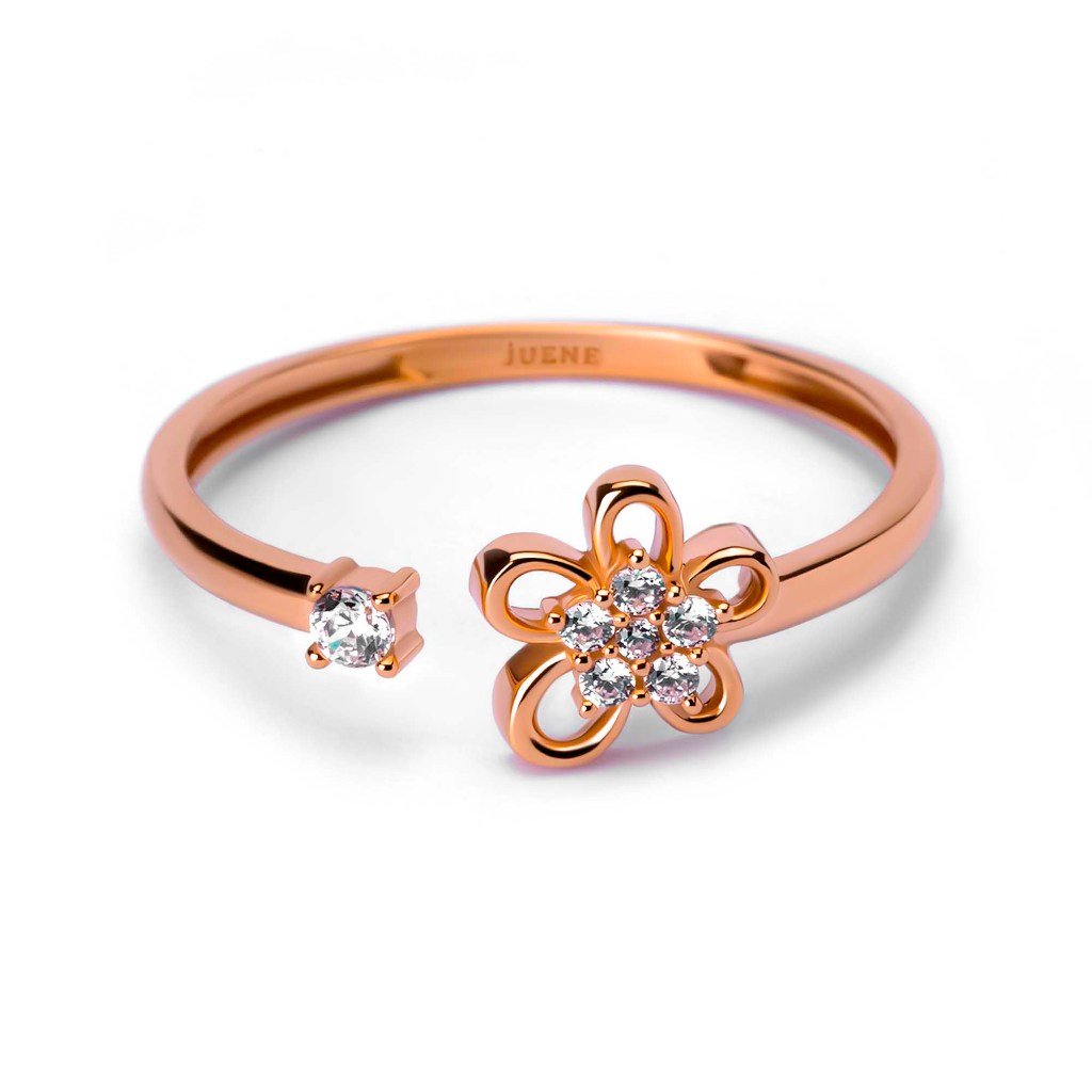 Cincin Emas 8k - Brenda Gold Ring - Tally Collection - Juene Jewelry - Juene