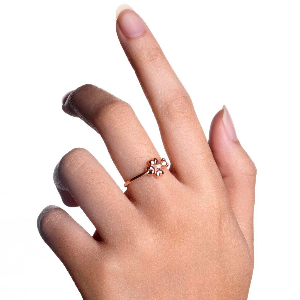 Cincin Emas 8K - Fia Gold Ring - Savara Collection - Juene Jewelry - Juene
