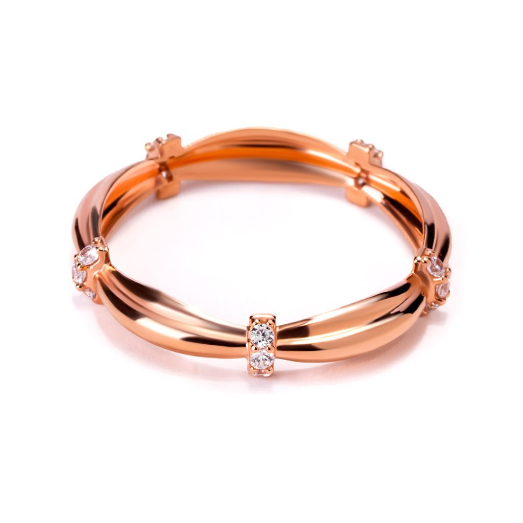 Cincin Emas 8K - Fila Gold Ring - Viviene Collection - Juene Jewelry - Juene