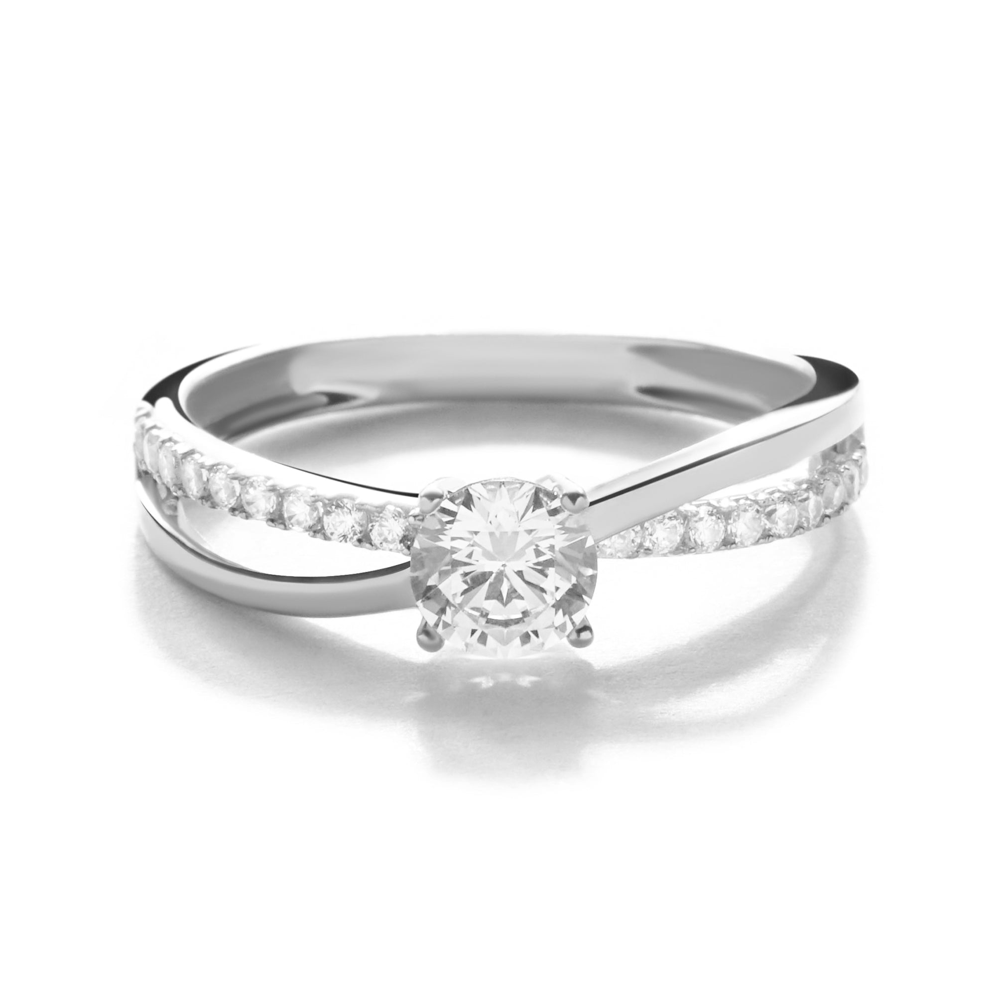 Cincin Emas 8K - Giselle Solitaire Gold Ring - Evelina Collection - Juene Jewelry - Juene Jewelry
