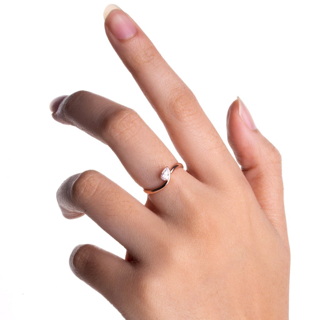 Cincin Emas 8K - Gisya Gold Ring 02 - Viviene Collection - Juene Jewelry - Juene