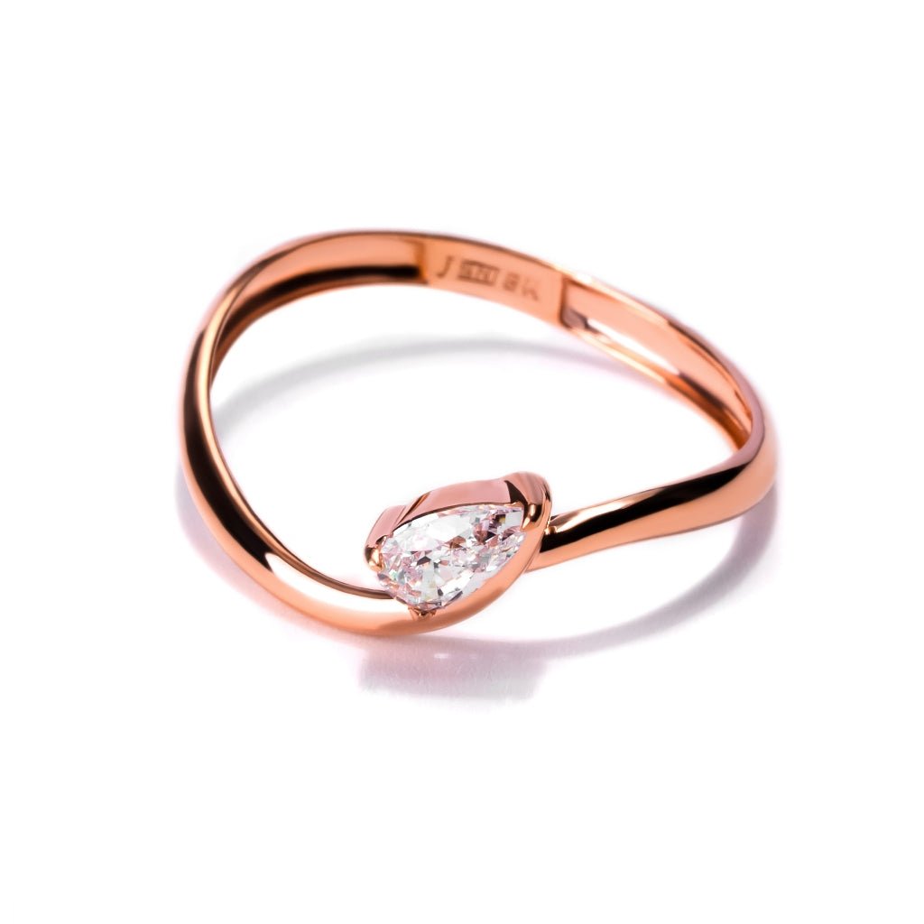 Cincin Emas 8K - Gisya Gold Ring 02 - Viviene Collection - Juene Jewelry - Juene