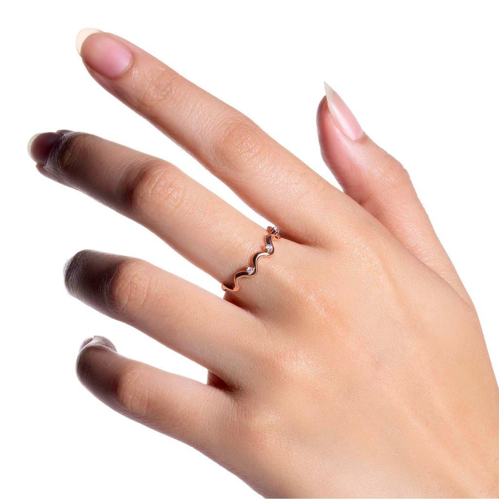 Cincin Emas 8K - Jolie Gold Ring - Veya Collection - Juene Jewelry - Juene