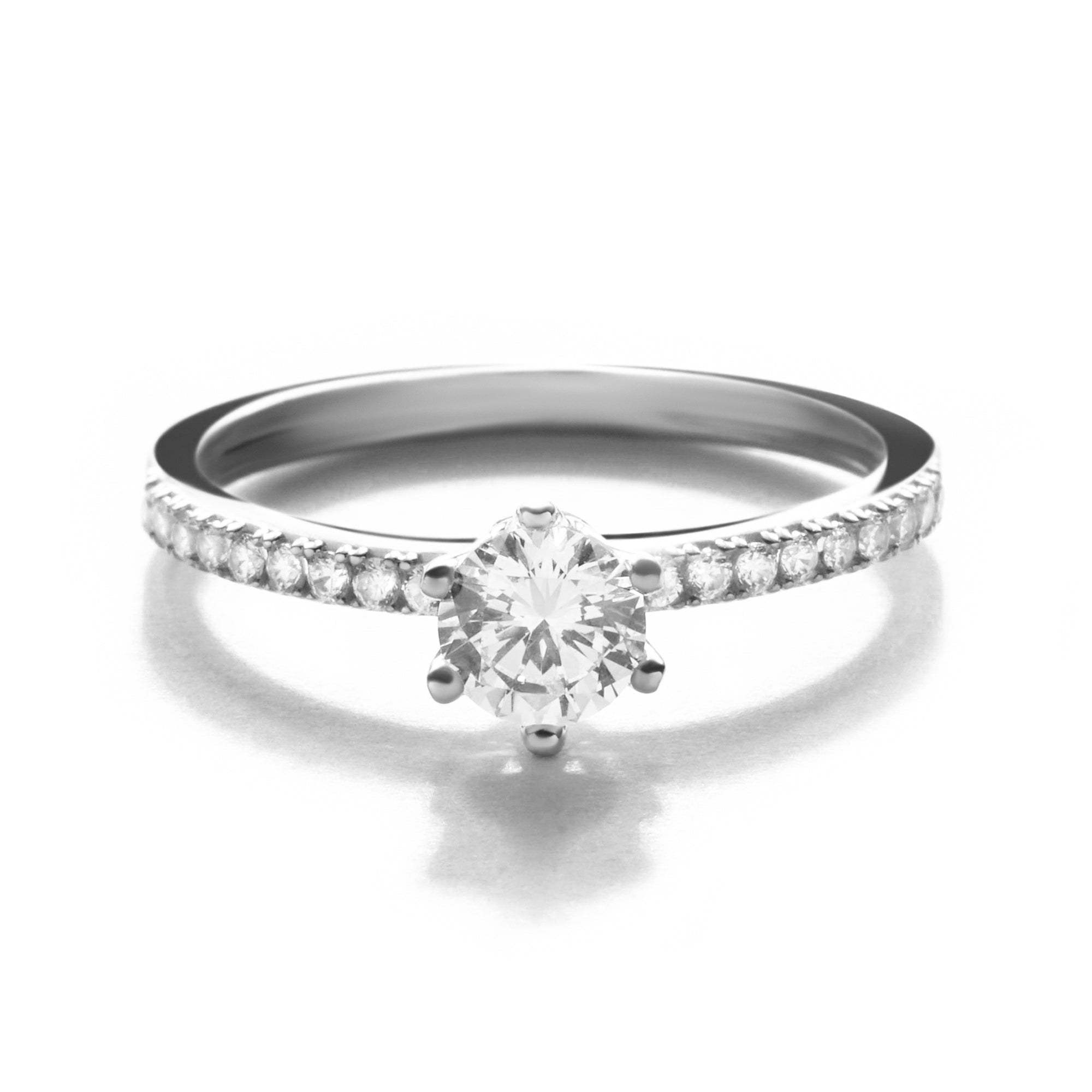 Cincin Emas 8K - Kaia Solitaire Gold Ring - Evelina Collection - Juene Jewelry - Juene Jewelry