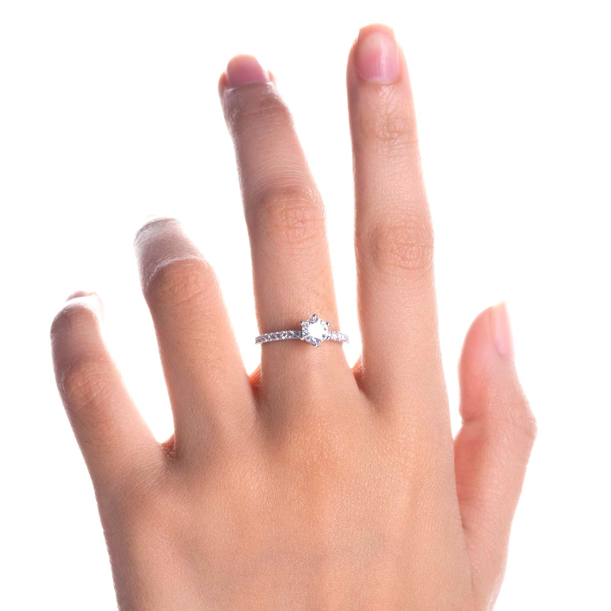 Cincin Emas 8K - Kaia Solitaire Gold Ring - Evelina Collection - Juene Jewelry - Juene Jewelry