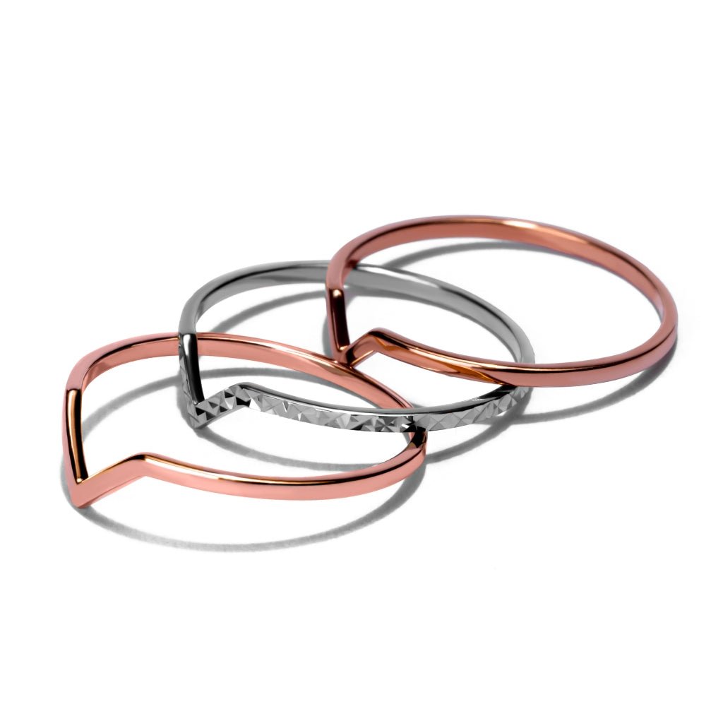 Cincin Emas 8K - Olivia Gold Ring - Flux Collection - Juene Jewelry - Juene Jewelry