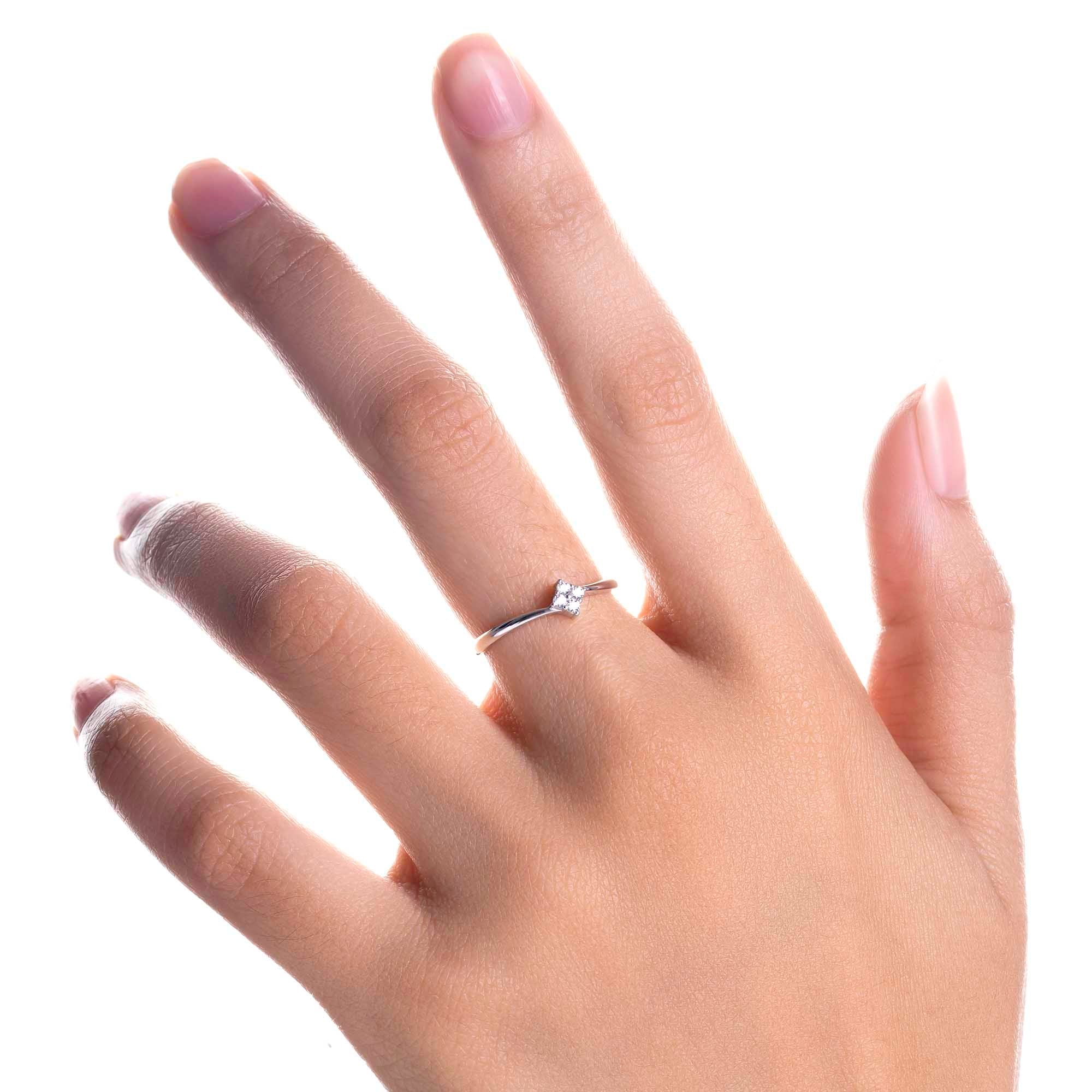 Cincin Emas 8k - Quinn Gold Ring - Evelina Collection - Juene Jewelry - Juene Jewelry