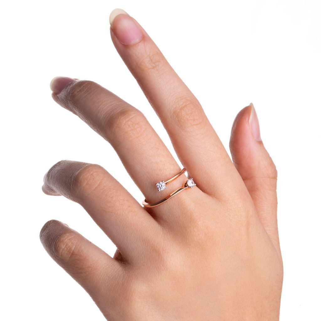 Cincin Emas 8K - Sary Gold Ring 01 - Viviene Collection - Juene Jewelry - Juene
