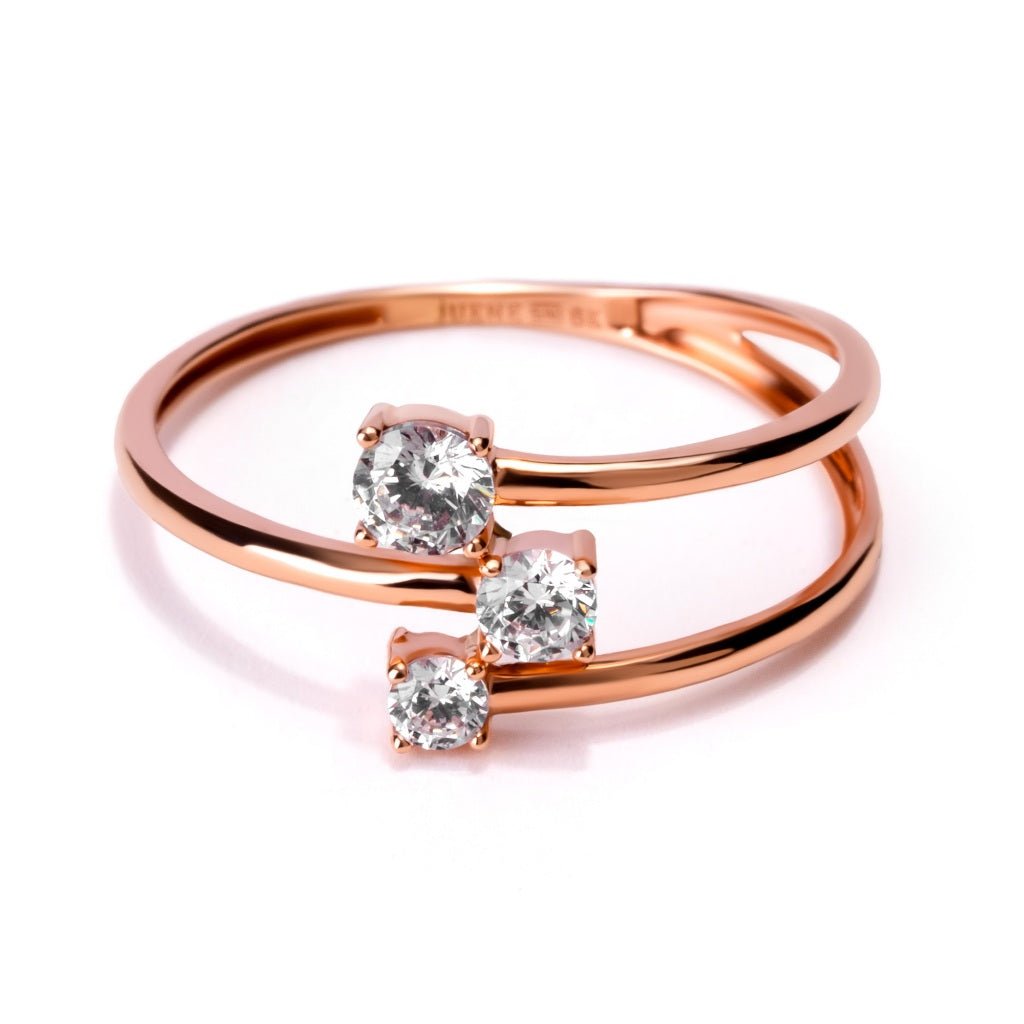 Cincin Emas 8K - Sila Gold Ring 03 - Viviene Collection - Juene Jewelry - Juene