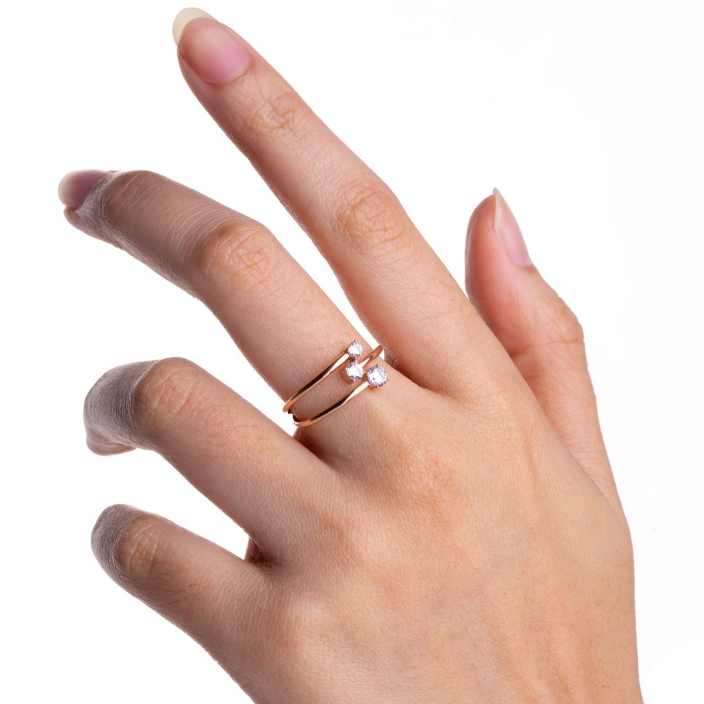 Cincin Emas 8K - Sila Gold Ring 03 - Viviene Collection - Juene Jewelry - Juene