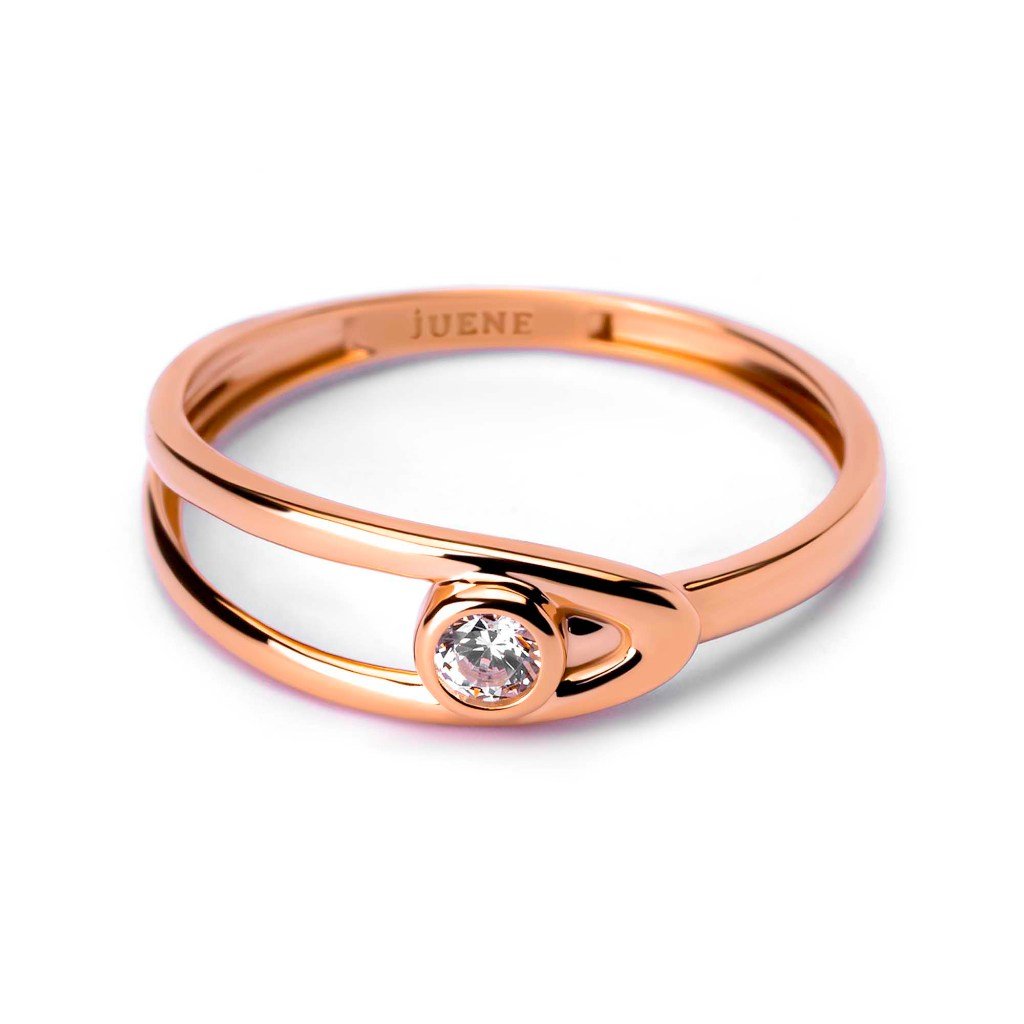 Cincin Emas 8k - Tania Gold Ring - Tally Collection - Juene Jewelry - Juene