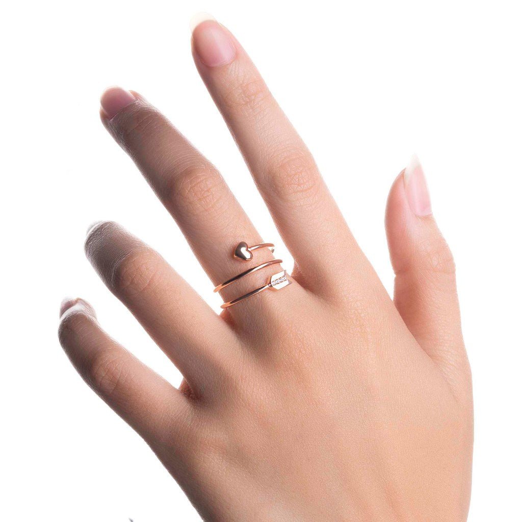 Cincin Emas 8K - Twist Gold Ring - Fiora Collection - Juene Jewelry - Juene Jewelry