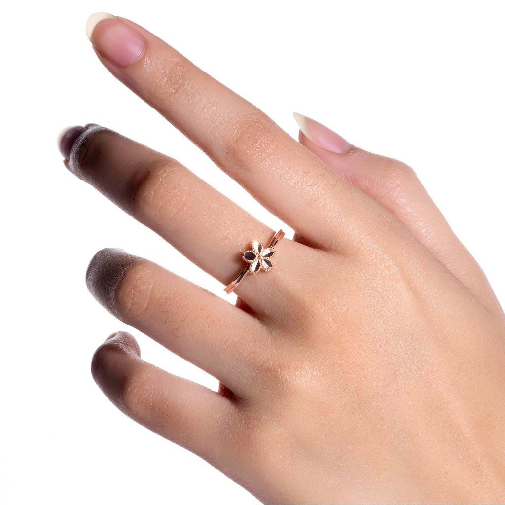 Cincin Emas 8K - Valentina Gold Ring - Veya Collection - Juene Jewelry - Juene