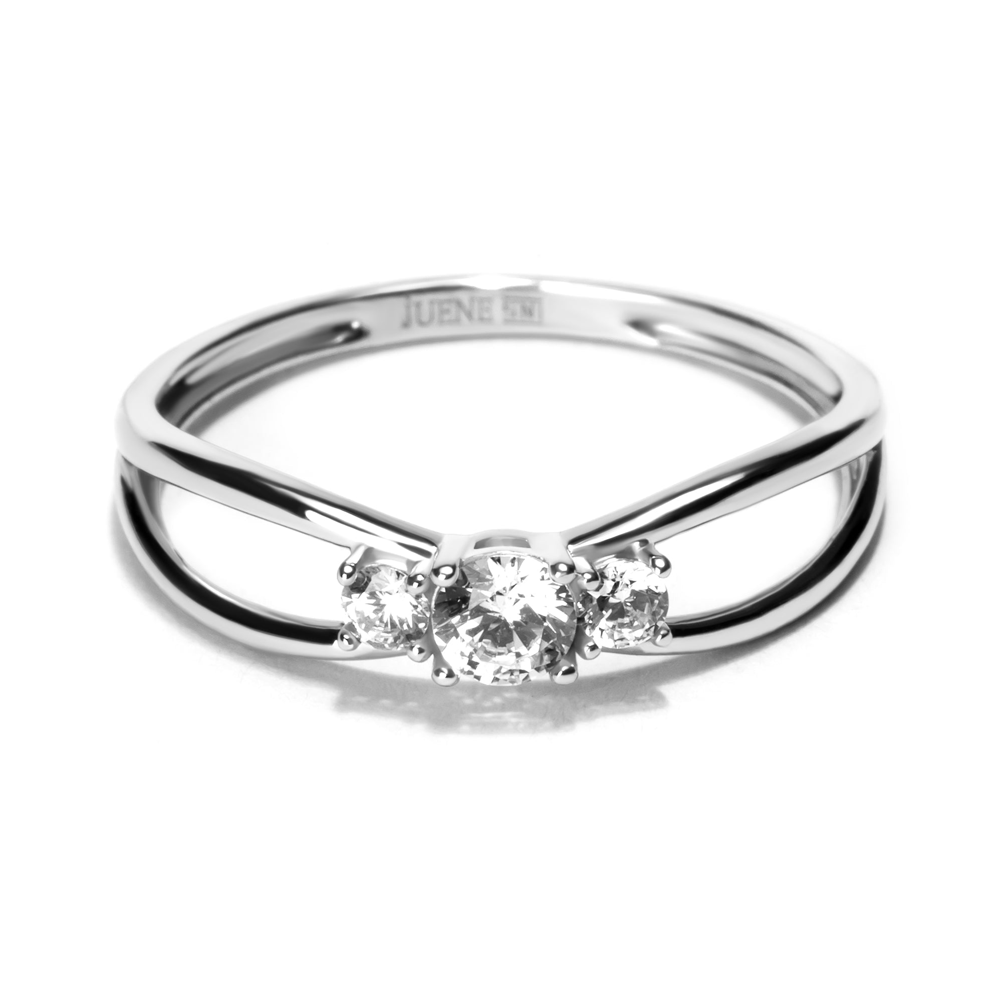 Cincin Emas 8K - Via Gold Ring - Fiora Collection - Juene Jewelry - Juene Jewelry