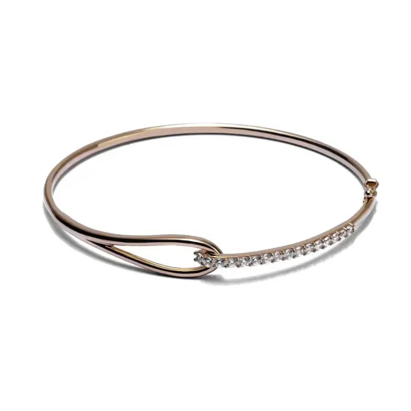 Gelang Emas 7k - Alta Gold Bangle - Luxxe 03 Collection - Juene Jewelry - Juene