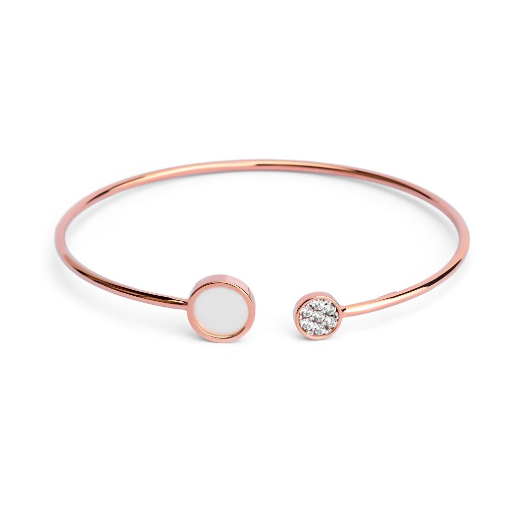 Gelang Emas 7k - Beau Gold Bangle - Mother of Pearl Collection - Juene Jewelry - Juene