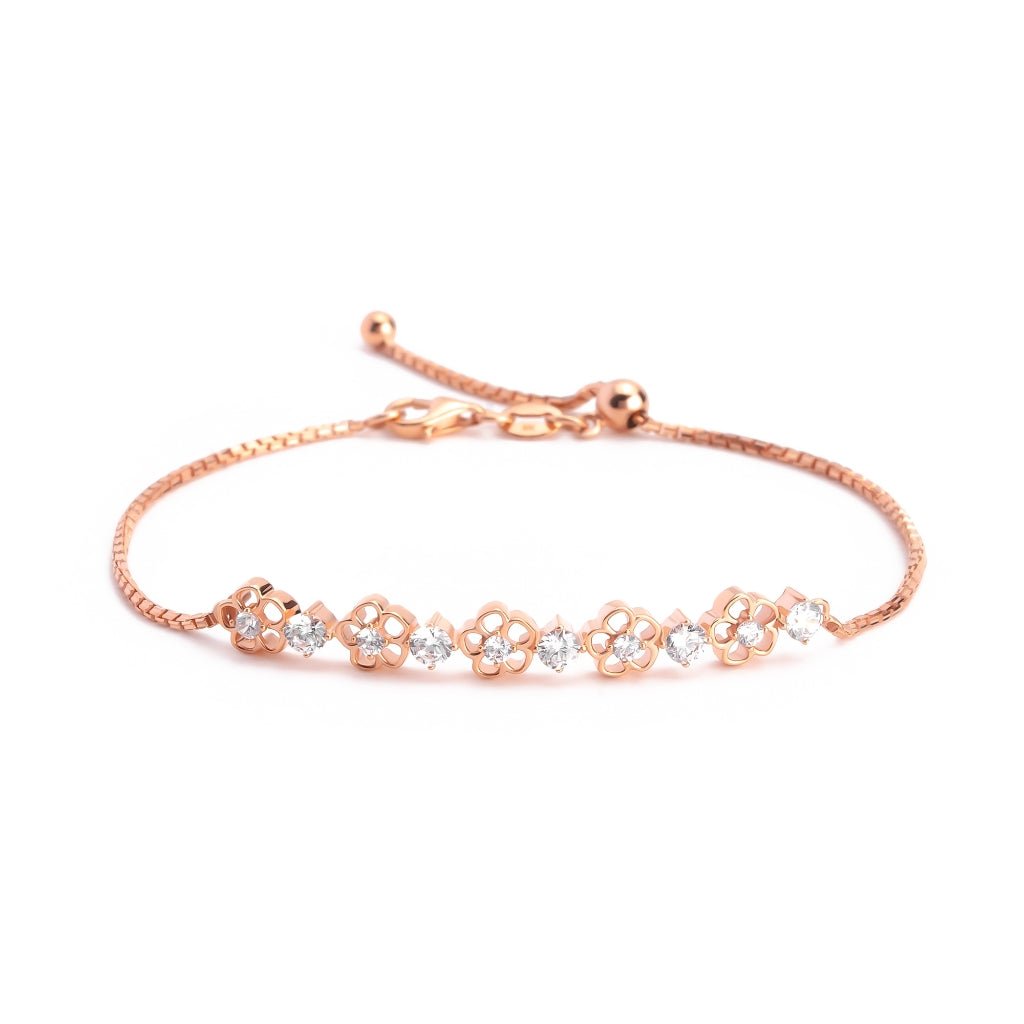 Gelang Emas 7k - Daisy Gold Bracelet - Adorn Collection - Juene Jewelry - Juene