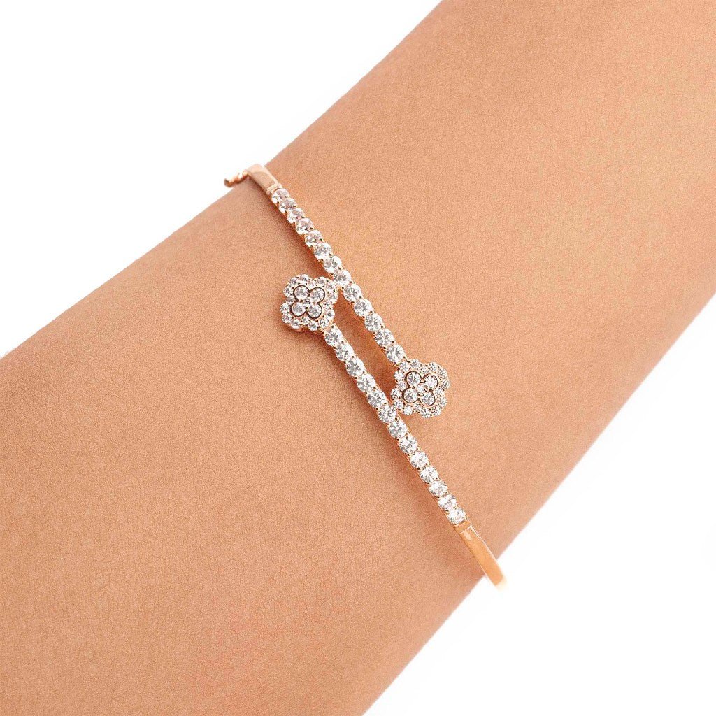 Gelang Emas 7k - Dalia Gold Bangle - Avelia Collection - Juene Jewelry - Juene
