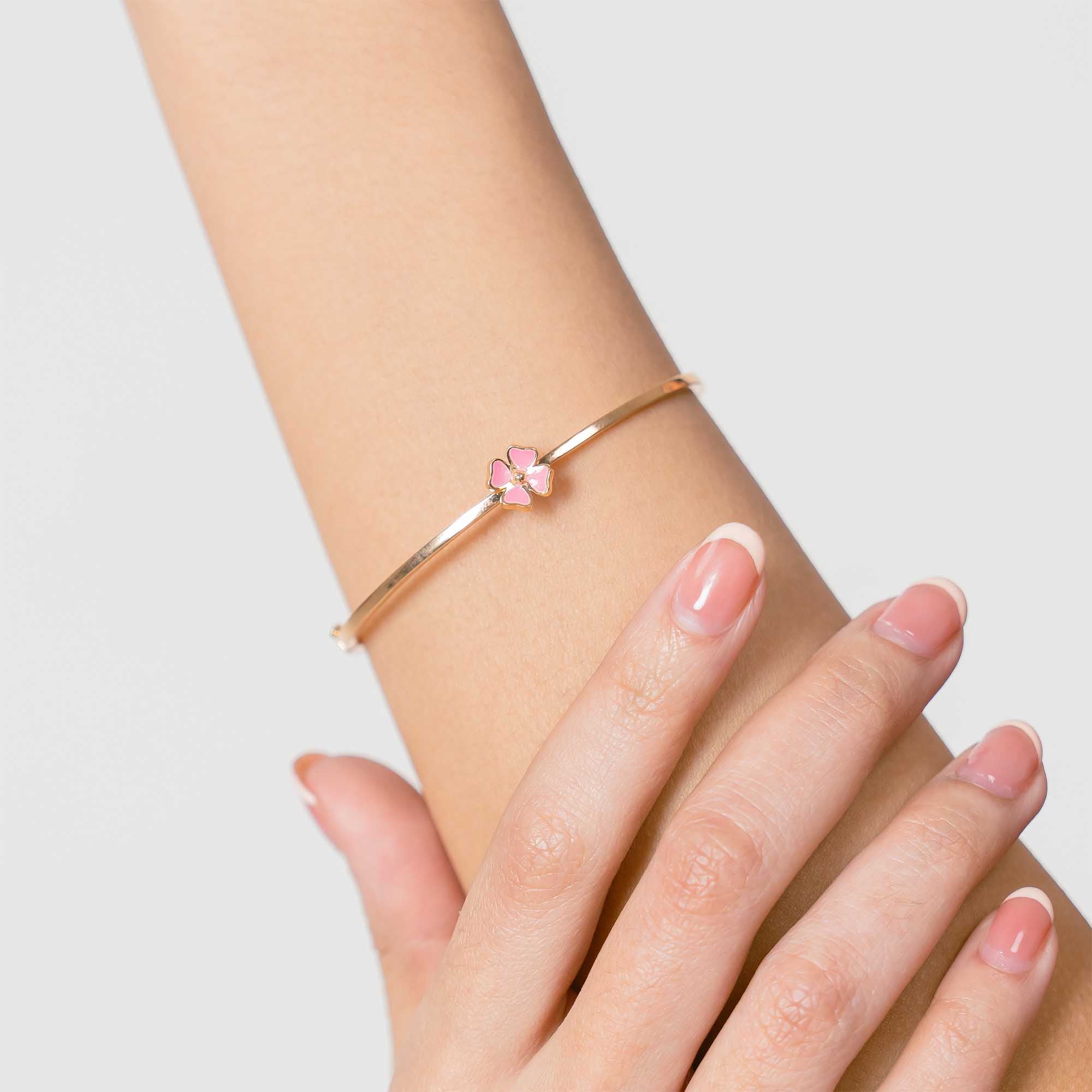 Gelang Emas 7k - Delina Gold Bangle - Cherish Collection - Juene Jewelry - Juene