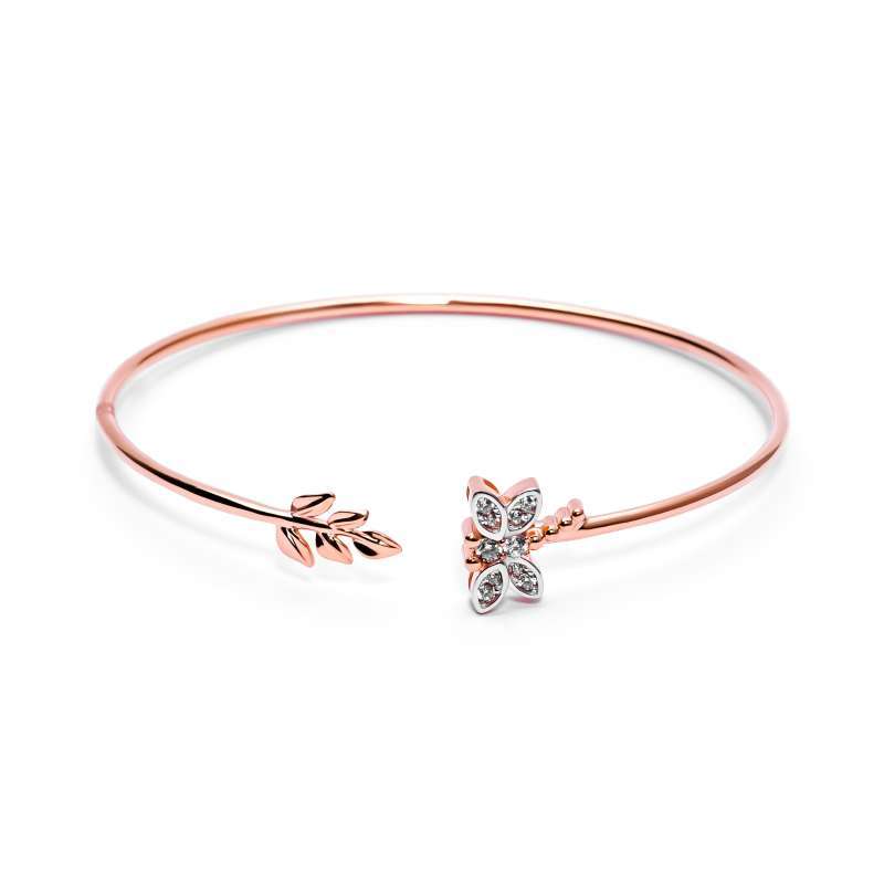 Gelang Emas 7k - Dragonfly Gold Bangle - Garden Collection - Juene Jewelry - Juene