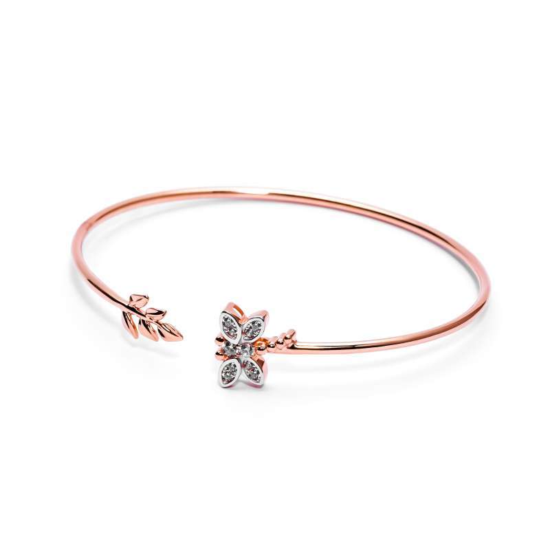 Gelang Emas 7k - Dragonfly Gold Bangle - Garden Collection - Juene Jewelry - Juene
