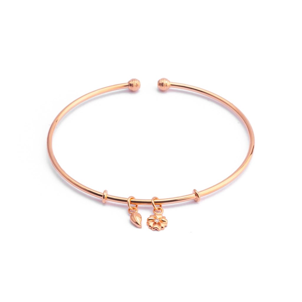 Gelang Emas 7k - Elia Gold Bangle - Huda Collection - Juene Jewelry - Juene