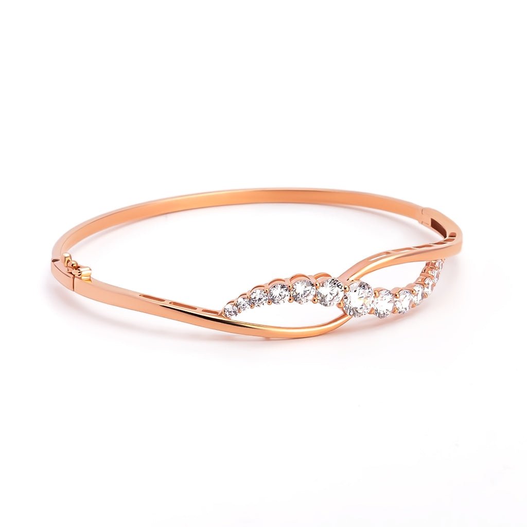 Gelang Emas 7k - Emilia Gold Bangle - Eternal Collection - Juene Jewelry - Juene
