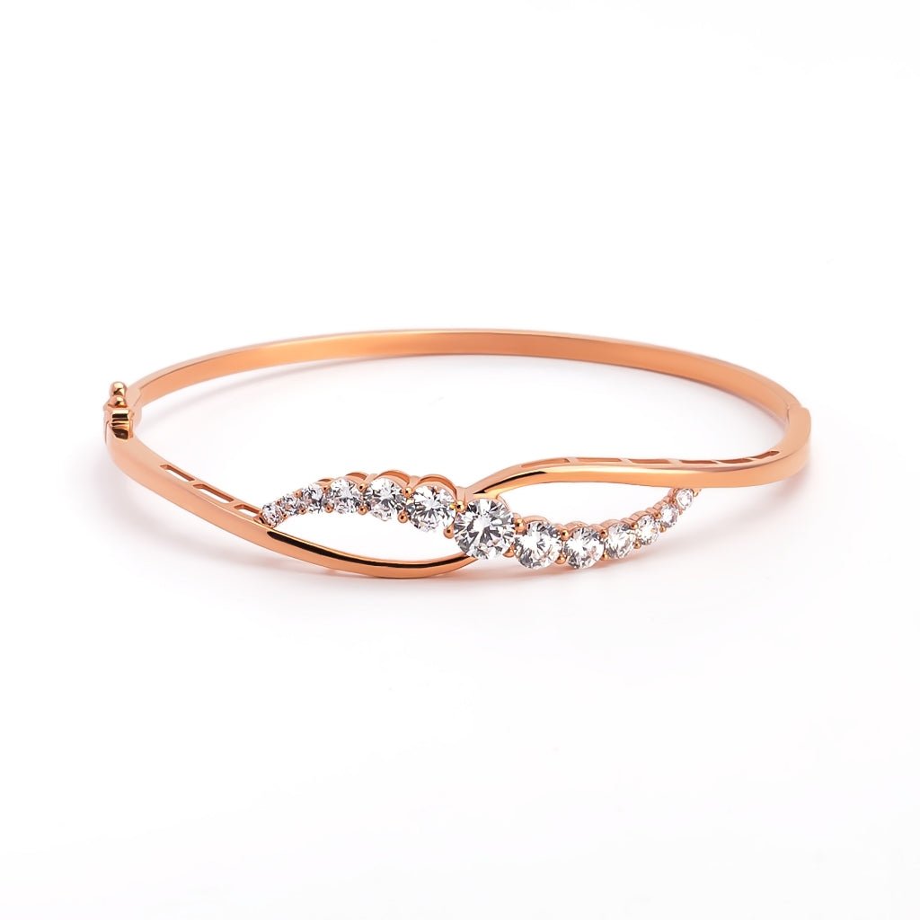 Gelang Emas 7k - Emilia Gold Bangle - Eternal Collection - Juene Jewelry - Juene
