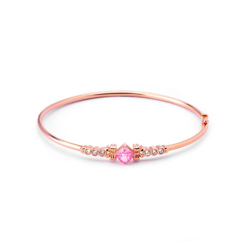 Gelang Emas 7k - Everose Gold Bangle - Pinky Crush Collection - Juene Jewelry - Juene