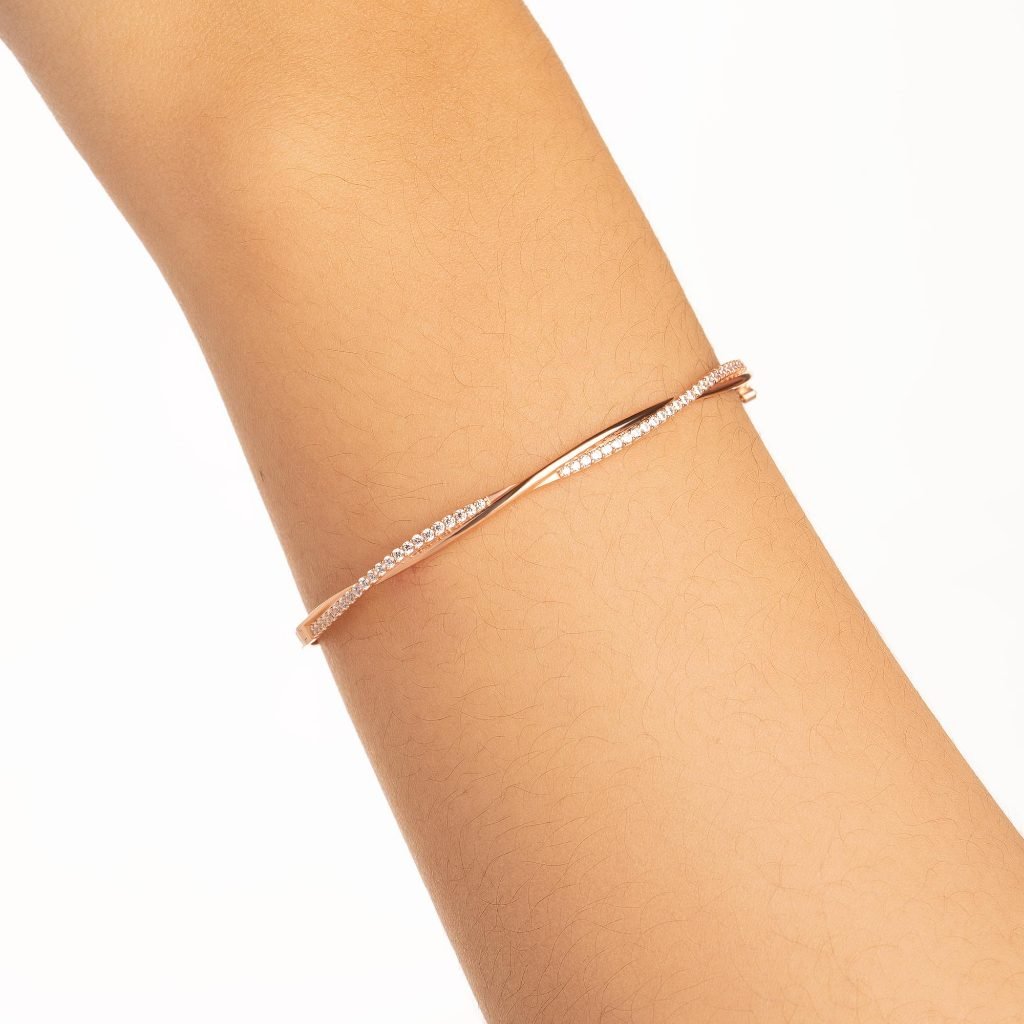 Gelang Emas 7k - Leon Gold Bangle - Velina Collection - Juene Jewelry - Juene