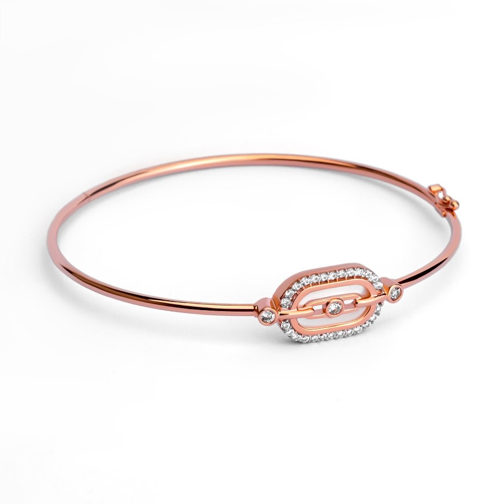 Gelang Emas 7k - Lilita Gold Bangle - Mother of Pearl Collection - Juene Jewelry - Juene