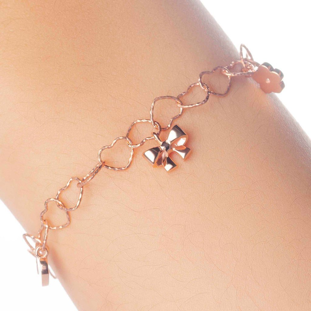 Gelang Emas 7k - Lovana Heart Gold Bracelet - Adorn Collection - Juene Jewelry - Juene