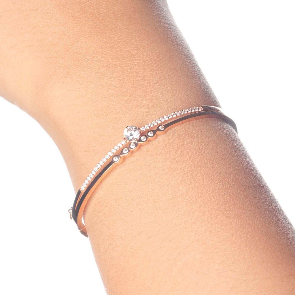 Gelang Emas 7k - Luciana Gold Bangle - Eternal Collection - Juene Jewelry - Juene
