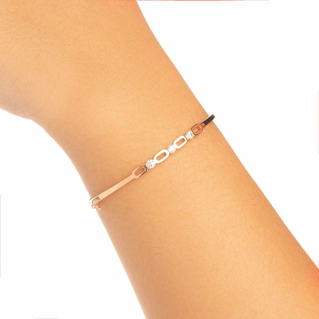 Gelang Emas 7k - Lucy Gold Bangle - Alaina Collection - Juene Jewelry - Juene