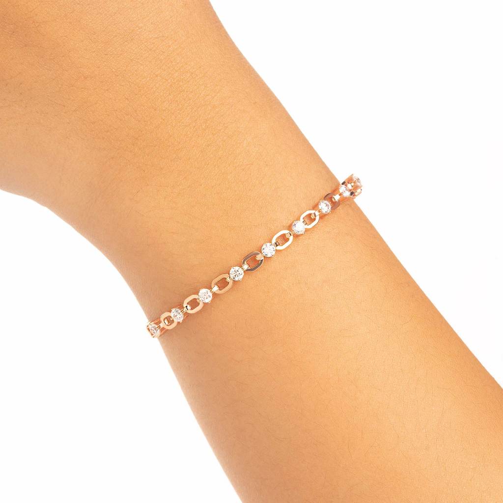 Gelang Emas 7k - Nyla Gold Bangle - Alaina Collection - Juene Jewelry - Juene