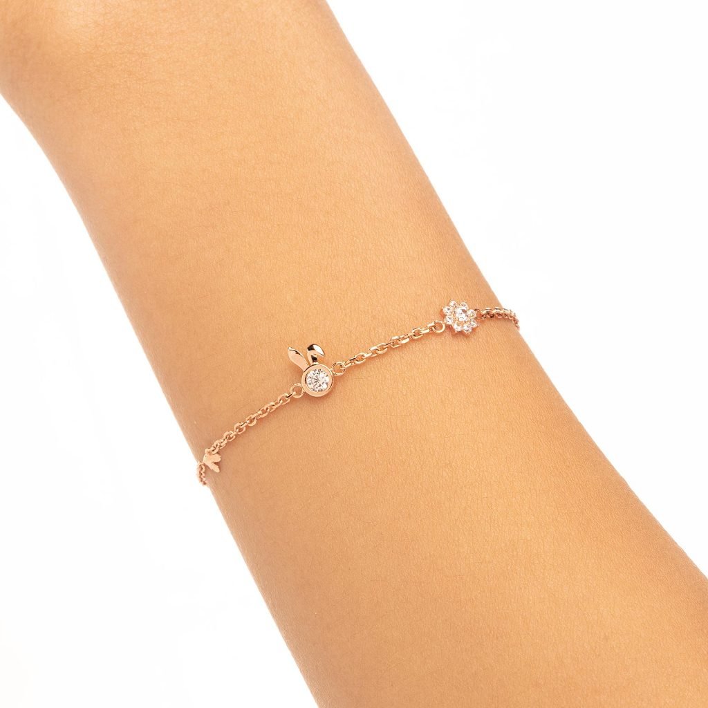 Gelang Emas 7k - Rabbit Gold Bracelet - Adorn Collection - Juene Jewelry - Juene