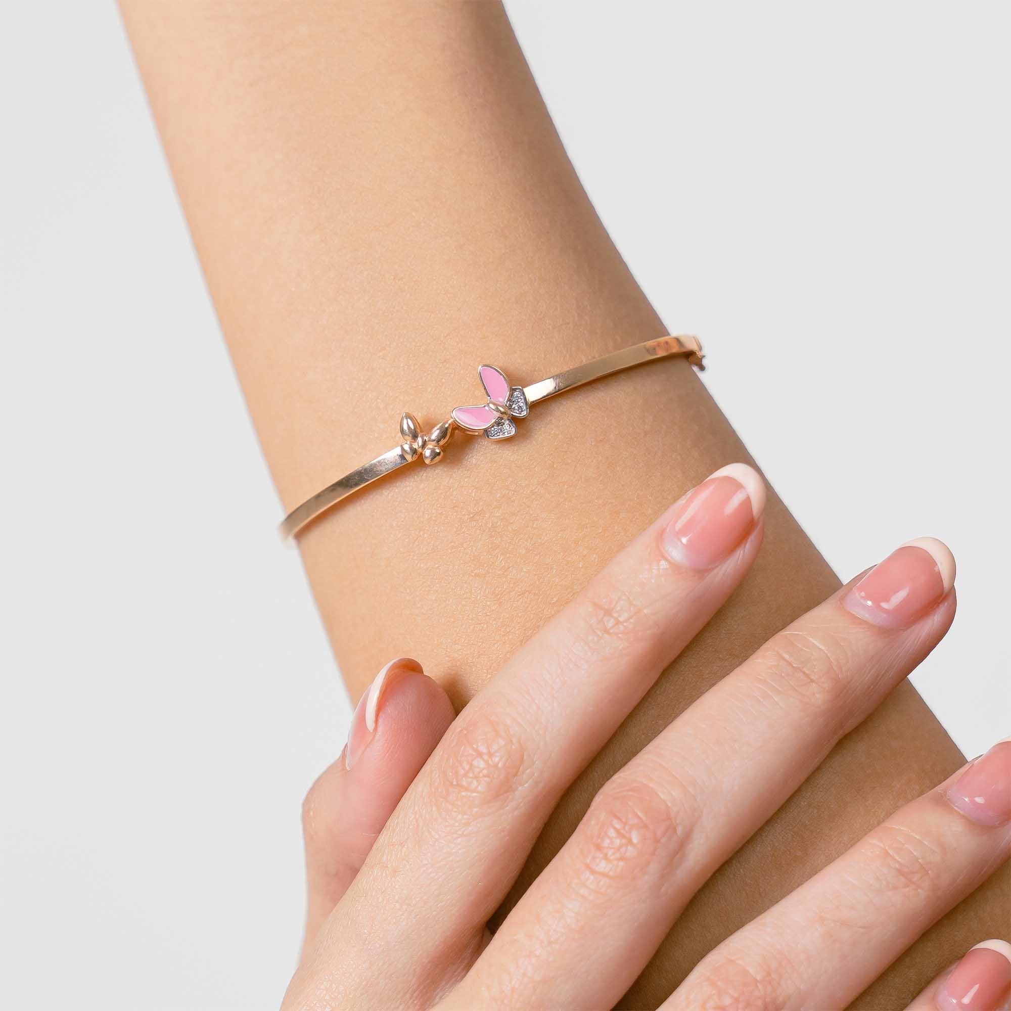 Gelang Emas 7k - Salina Gold Bangle - Cherish Collection - Juene Jewelry - Juene