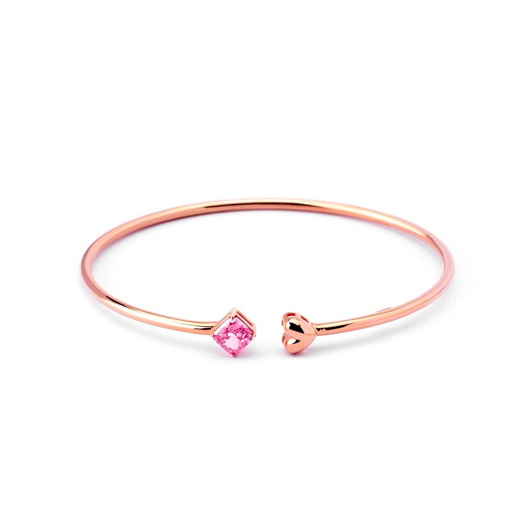 Gelang Emas 7k - Sweet Bliss Gold Bangle - Pinky Crush Collection - Juene Jewelry - Juene