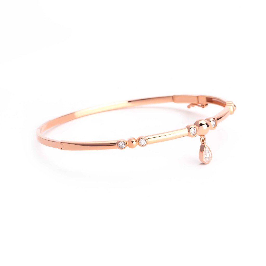 Gelang Emas 7k - Tacha Gold Bangle - Dotsy Collection - Juene Jewelry - Juene