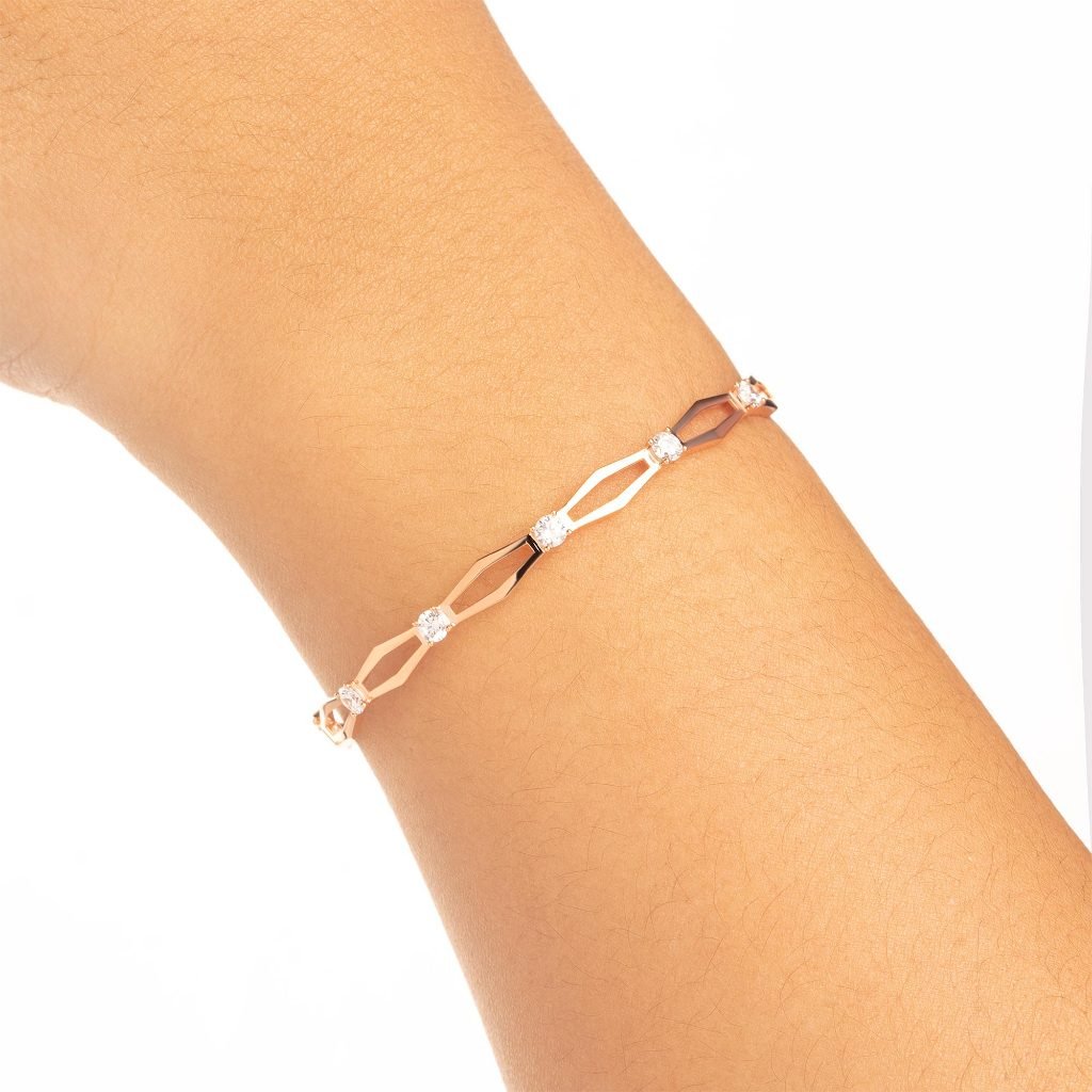 Gelang Emas 7k - Tiany Gold Bangle - Adorn Collection - Juene Jewelry - Juene