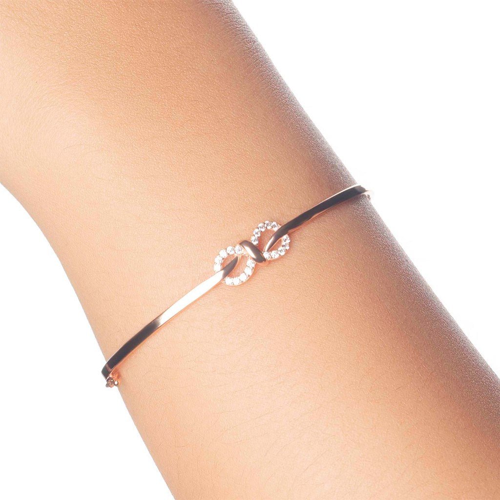 Gelang Emas 7k - To Infinity Gold Bangle - Eternal Collection - Juene Jewelry - Juene