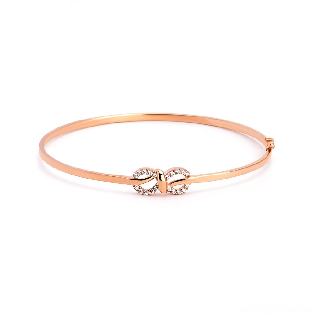 Gelang Emas 7k - To Infinity Gold Bangle - Eternal Collection - Juene Jewelry - Juene