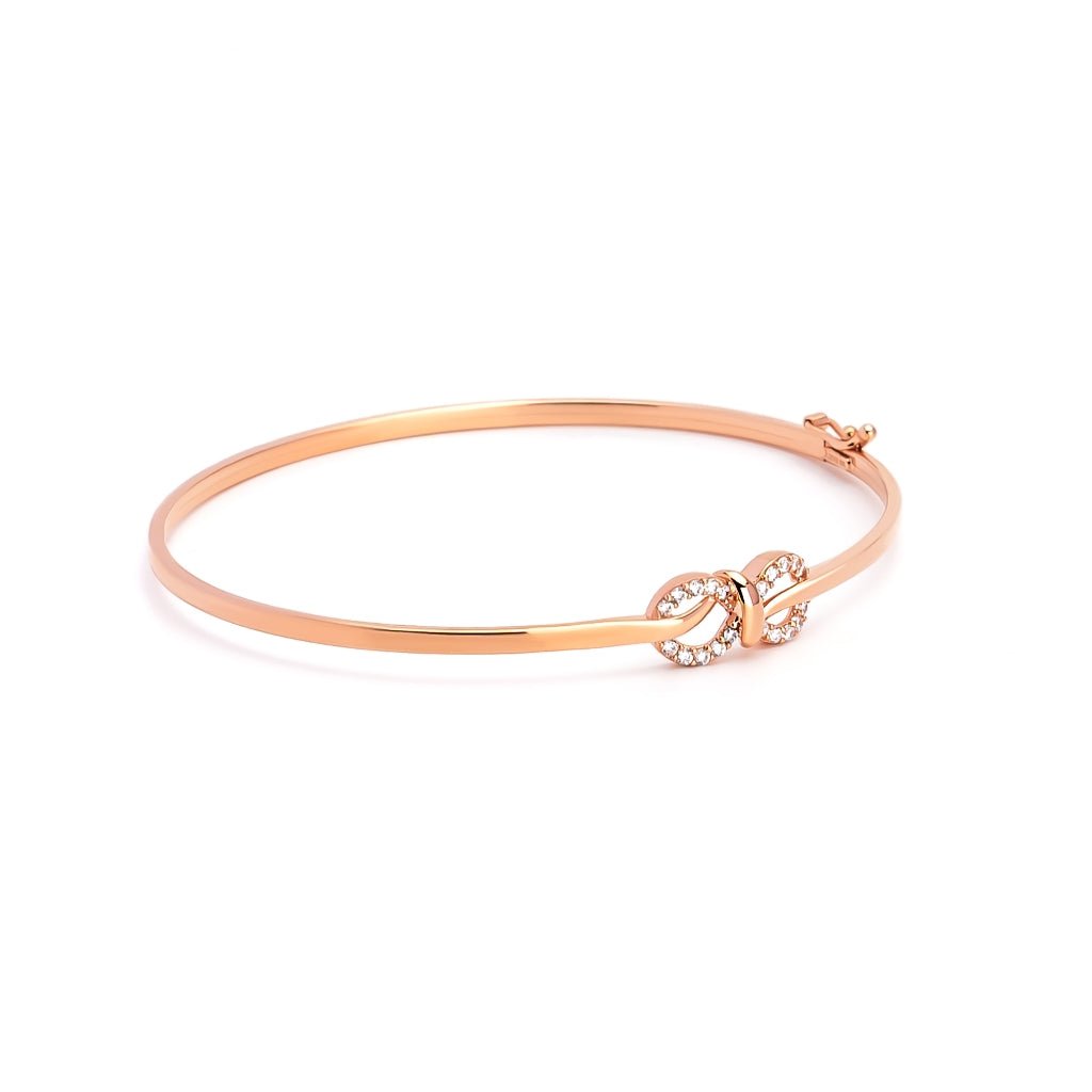 Gelang Emas 7k - To Infinity Gold Bangle - Eternal Collection - Juene Jewelry - Juene