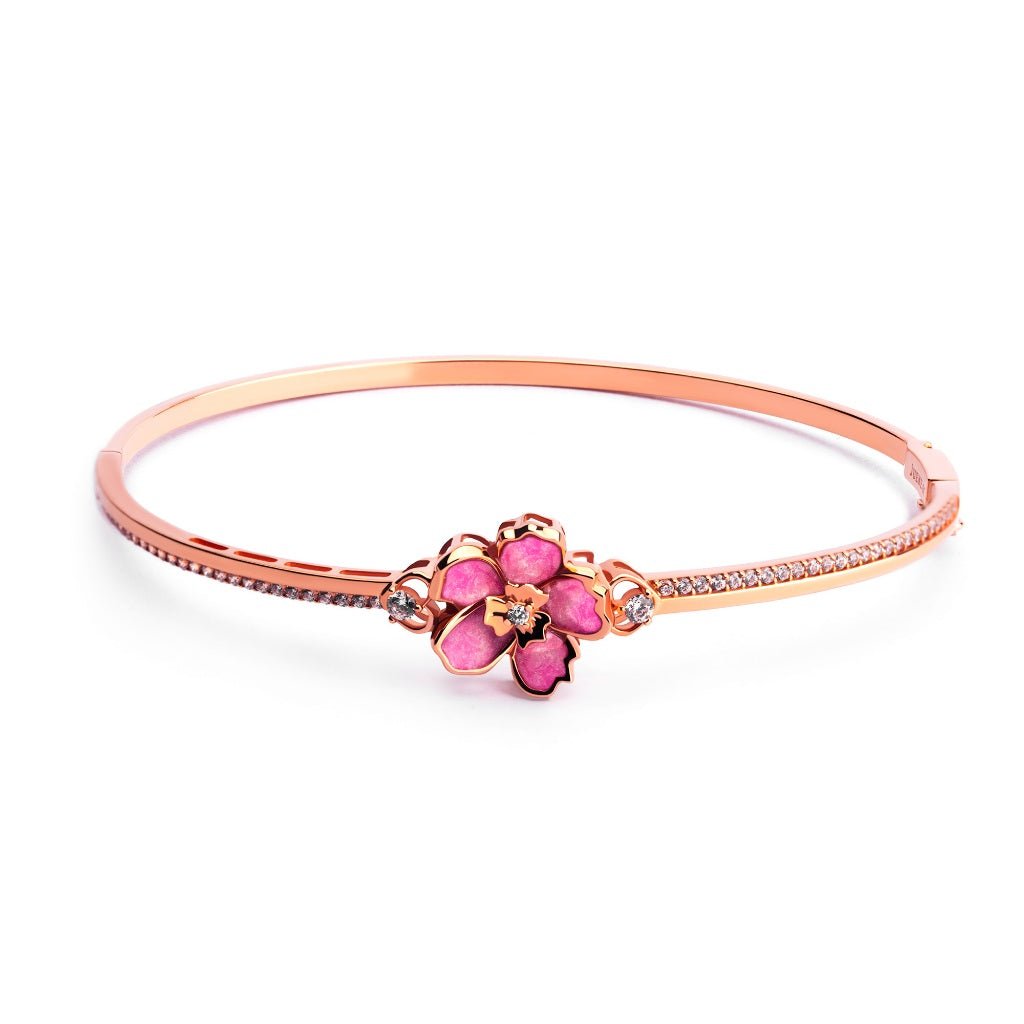 Gelang Emas 7k - Zinia Gold Bangle - Charlotte Collection - Juene Jewelry - Juene