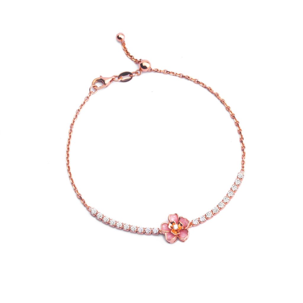 Gelang Emas 7k - Zinia Gold Bracelet - Charlotte Collection - Juene Jewelry - Juene