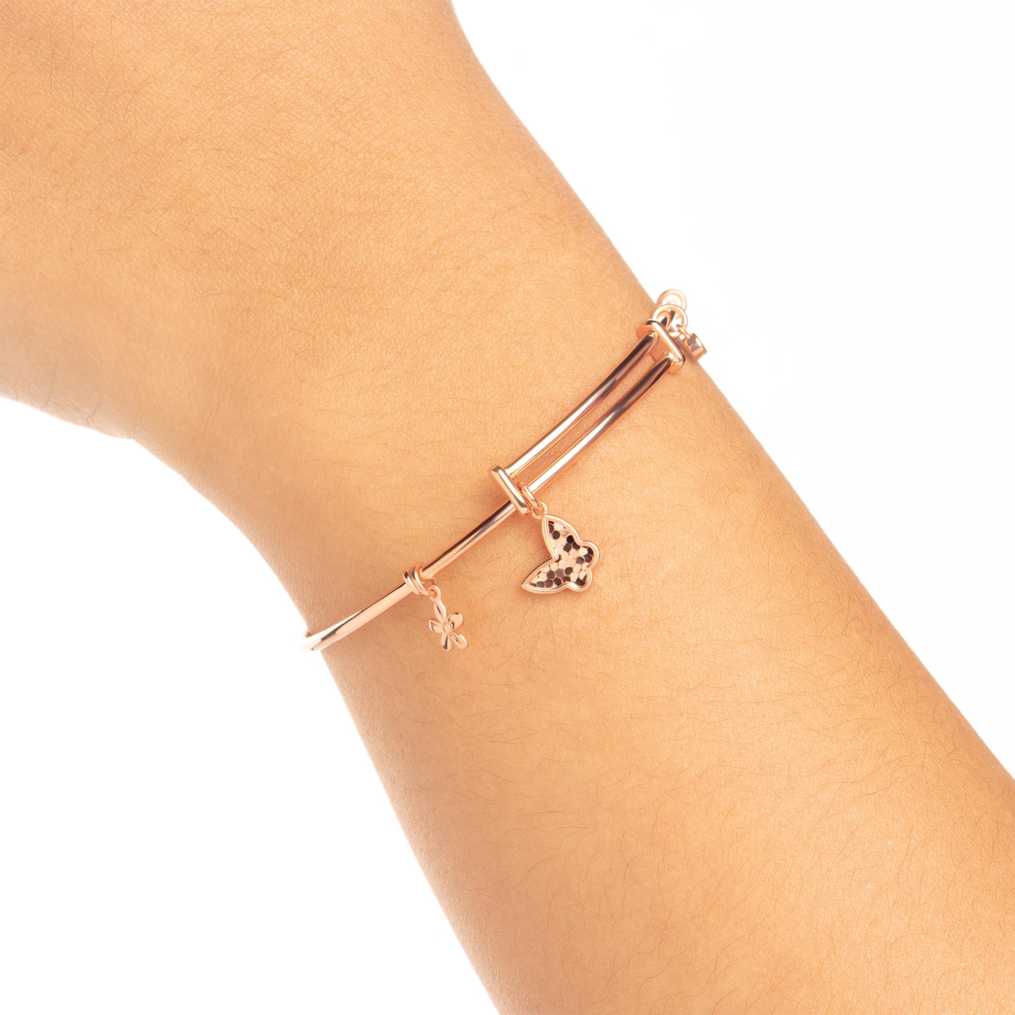Gelang Emas 8K - Carla Gold Bangle - Veya Collection - Juene Jewelry - Juene